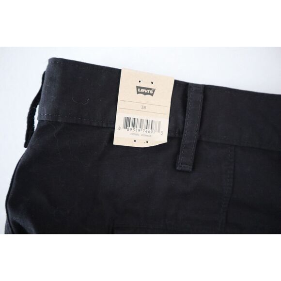 Levi's 232510013 Men's Sz 38 Black Loose-Fit Non-Stretch 9.5" Cargo Shorts - Picture 3 of 7